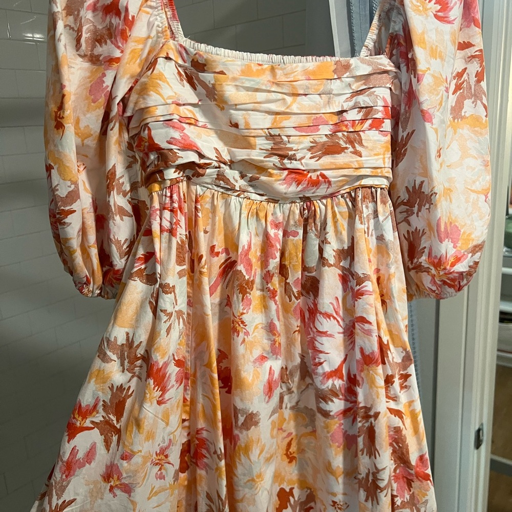 Abercrombie & Fitch Autumn Floral Long Sleeve Dress